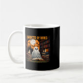 Mug Halloween Rétro Bookish sorch Ghost Haunted Bo (Gauche)