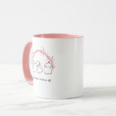 Mug Halloween Rose Fleur de Cerisier Fantôme Migno (Devant gauche)