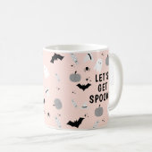 Mug Halloween rose moderne Éffrayant (Devant droit)