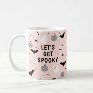 Mug Halloween rose moderne Éffrayant