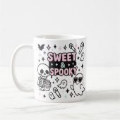 Mug Halloween rose pastel doux et Éffrayant (Gauche)