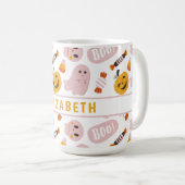 Mug Halloween rose personnalisé (Devant droit)