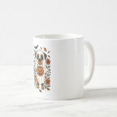 Mug Halloween Rottweiler avec Fleurs (Devant droit)