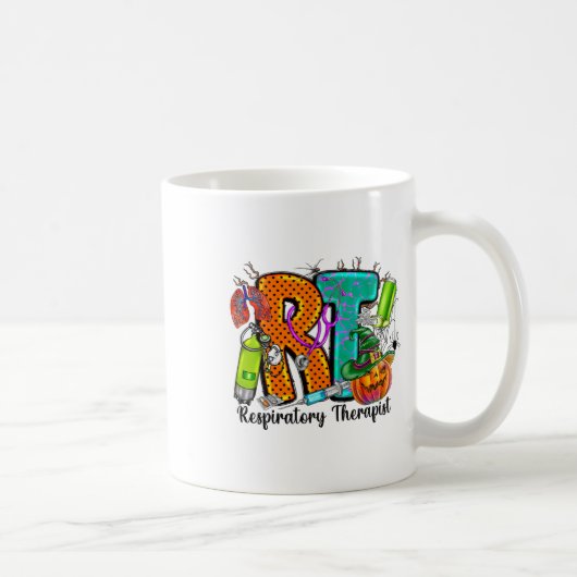 Mug Halloween Rt Respiratory Therapy Éffrayant Rt Pump (Droite)