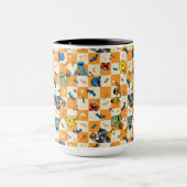 Mug Halloween rue Sésame À damiers Motif (Centre)