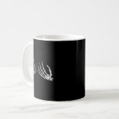 Mug Halloween S Skeleton Hand Funny Costume (Devant gauche)