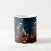Mug Halloween Saint Bernard avec la peur Citrouille (Centre)