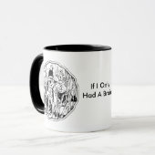 Mug Halloween Scarecrow Pas De Musique Du Cerveau (Devant gauche)