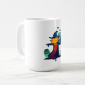 Mug Halloween Scarecrow With Bats Crow and Owl (Devant gauche)
