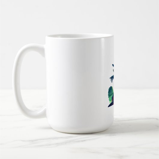 Mug Halloween Scarecrow With Bats Crow and Owl (Gauche)