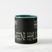 Mug Halloween serpents et os Texte (Centre)