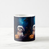 Mug Halloween Shih Tzu Avec La Peur Citrouille (Centre)
