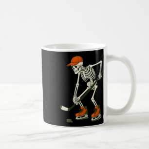 Mug Halloween Skeleton Costume de hockey sur glace Drô