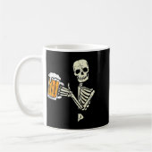 Mug Halloween Skeleton Dad Funny Lazy Skull Costume Pa (Gauche)