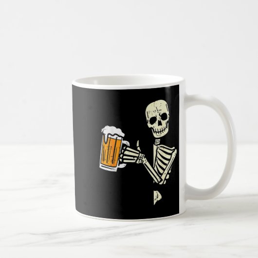 Mug Halloween Skeleton Dad Funny Lazy Skull Costume Pa (Droite)