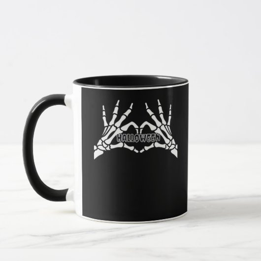 Mug Halloween - Skeleton Hands Heart (Gauche)