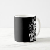 Mug Halloween Skeleton Retro Style Drink Beverage Quir (Devant droit)