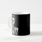 Mug Halloween Skeleton Retro Style Drink Beverage Quir (Devant gauche)