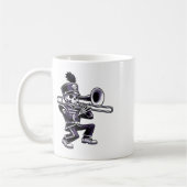 Mug Halloween Skeleton School Marche Band Trombone P (Gauche)