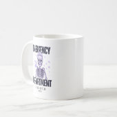 Mug Halloween Skeleton Service d'urgence Médicale (Devant gauche)
