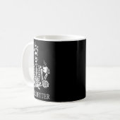 Mug Halloween Skeleton Skull Femmes Boire Café Nev (Devant gauche)