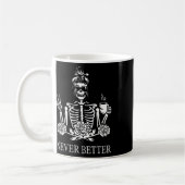Mug Halloween Skeleton Skull Femmes Boire Café Nev (Gauche)