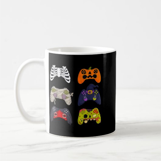 Mug Halloween Skeleton Zombie Gaming Controllers  (Gauche)