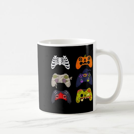 Mug Halloween Skeleton Zombie Gaming Controllers (Droite)