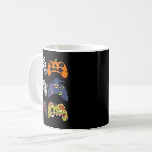 Mug Halloween Skeleton Zombie Gaming Controllers Mummy (Devant gauche)