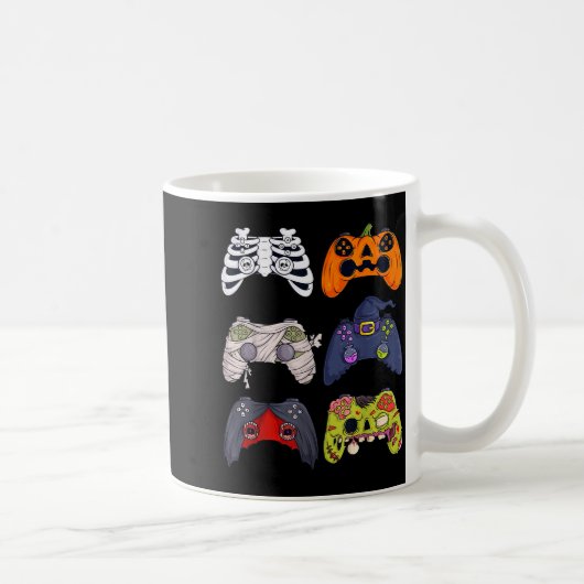 Mug Halloween Skeleton Zombie Gaming Controllers Mummy (Droite)