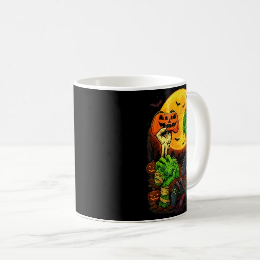 Mug Halloween Skeleton Zombie Mummy Gaming Controller  (Devant droit)