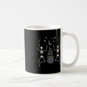 Mug Halloween Skeletons Danse Sorcière Cauldron Costum