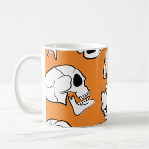 Mug Halloween Skulls Bones DoodMotif