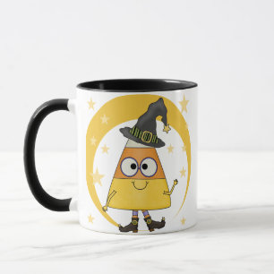 Mug Halloween sorcière de maïs de bonbons