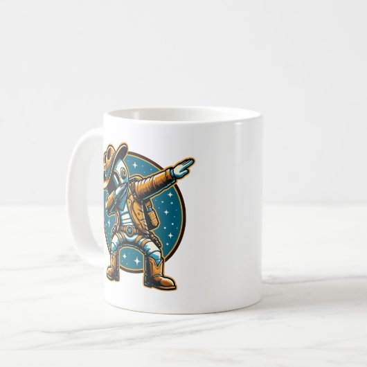 Mug Halloween spatiale de l'astronaute cool Dabbing (Devant gauche)