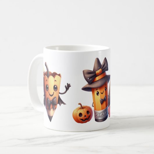 Mug Halloween Spécial École – Idéal pour les Profe (Devant gauche)