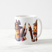 Mug Halloween Spécial École – Idéal pour les Profe Koffiemok (Voorkant rechts)