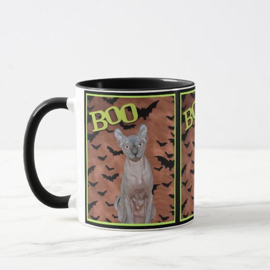 Mug Halloween sphynx chats (Gauche)