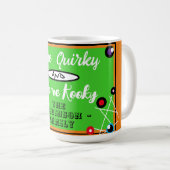 Mug Halloween Spider Webs Green Orange Nom (Devant droit)