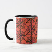 Mug Halloween Spider Webs sur Orange (Gauche)