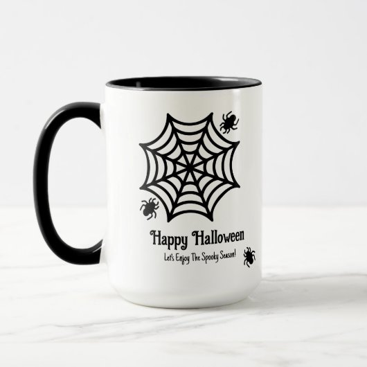 Mug Halloween Spiderweb personnalisé (Gauche)