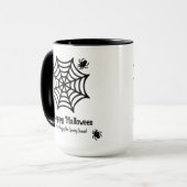 Mug Halloween Spiderweb personnalisé (Devant gauche)