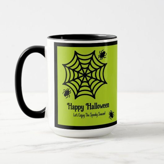 Mug Halloween Spiderweb personnalisé (Gauche)
