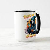 Mug Halloween Spooky Vibes: Trick or Treat Skeleton (Devant droit)