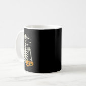 Mug Halloween Squelette Citrouille Automne Café Fun Co (Devant gauche)