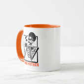 Mug Halloween squelette de grand-mère à boire (Devant gauche)