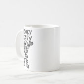 Mug Halloween squelette éffrayant (Devant gauche)