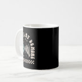 Mug Halloween Squelette Main Drôle Vibing Avec Mon Dém (Devant gauche)