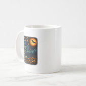 Mug Halloween Squelette Starry Night Van Gogh Citrouil (Devant gauche)