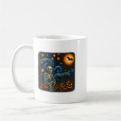Mug Halloween Squelette Starry Night Van Gogh Citrouil (Gauche)